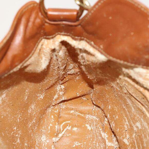 GUCCI Bamboo Hand Bag Leather Brown Gold 001 1705 001 1705 - Picture 16 of 16